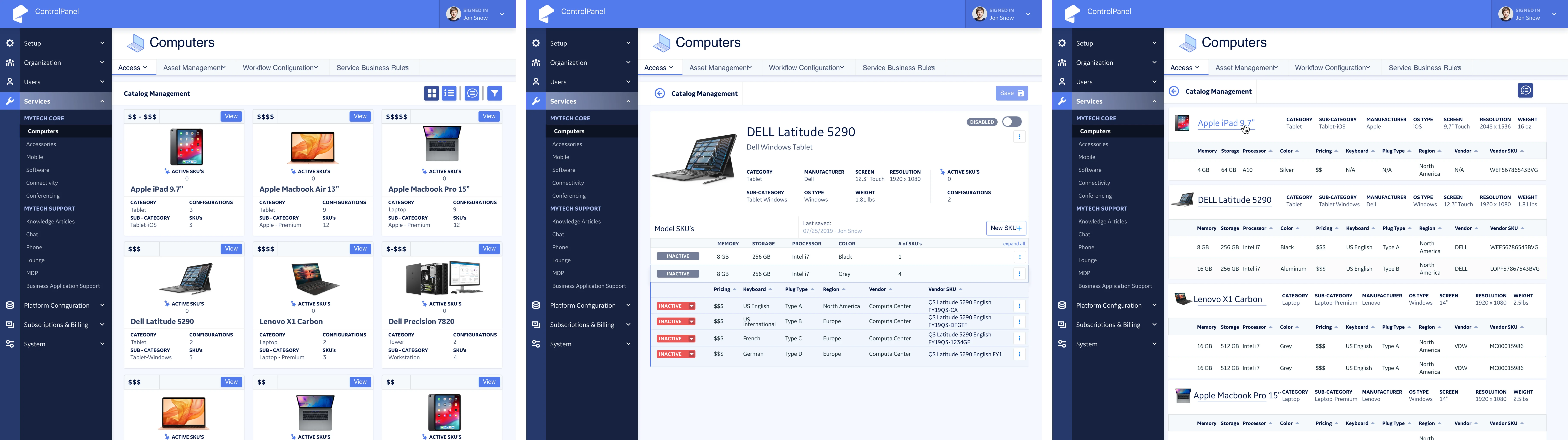 Marketplace provisioning flow in MyTech